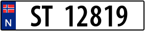 Truck License Plate